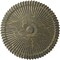 Ekena Millwork Shakuras Ceiling Medallion (Fits Canopies up to 5"), Hand-Painted Witch Hazel Crackle, 24"OD x 3"P CM24SHWHC - alternate 1
